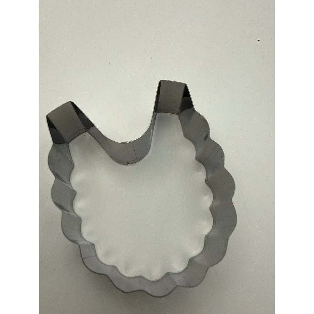 Baby Shower Cookie Cutter Set 3pc Stainless Steel Bodysuit Bottle Bib Silver